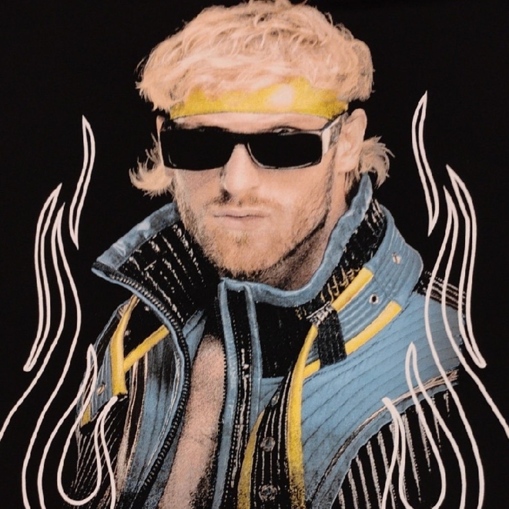 WWE Black Graphic T-Shirt 5XL